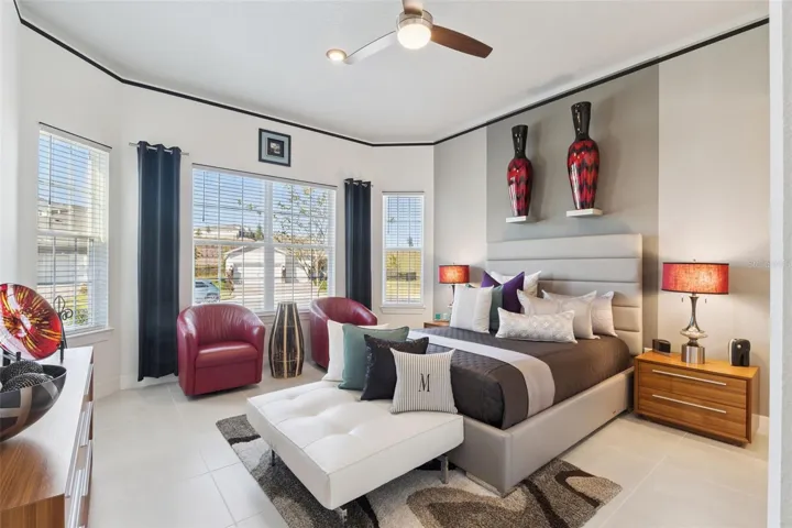 Bedroom 2 is Oversized because of the extra square footage you get with the Bay Window Upgrade!  Could be a Second Master!