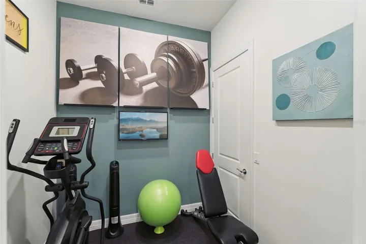 Owners Closet # 2 is large enough to use for small Gym or Craft Room!