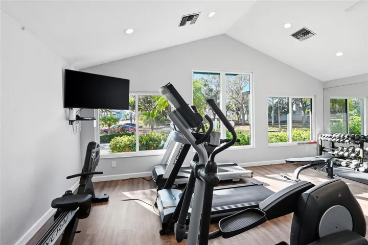 Fitness center and sauna