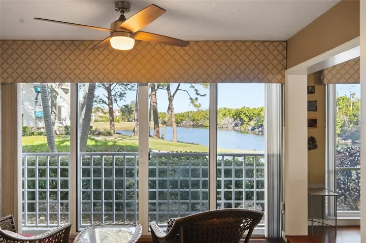 Florida Room overlooking the lake