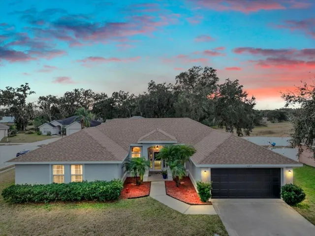 Beautiful front elevation at twilight(actual twilight picture)