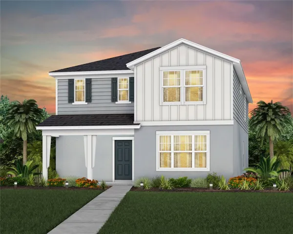 Exterior Design. Artistic rendering for this new construction home. Pictures are for illustrative purposes only. Elevations, colors and options may vary.