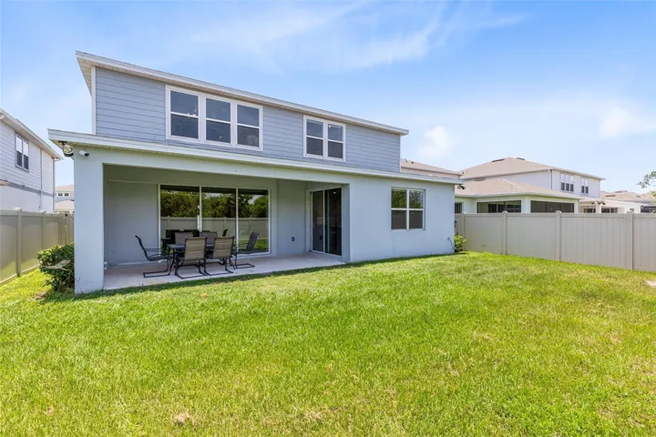 Backside of the home.