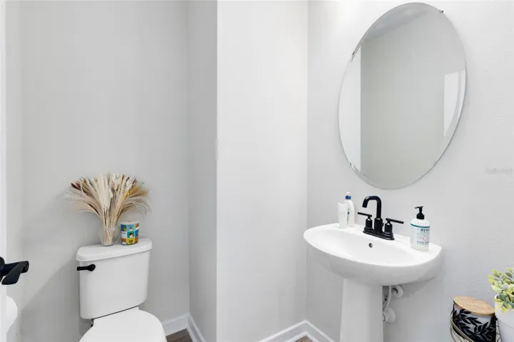 Half bath for guest downstairs.