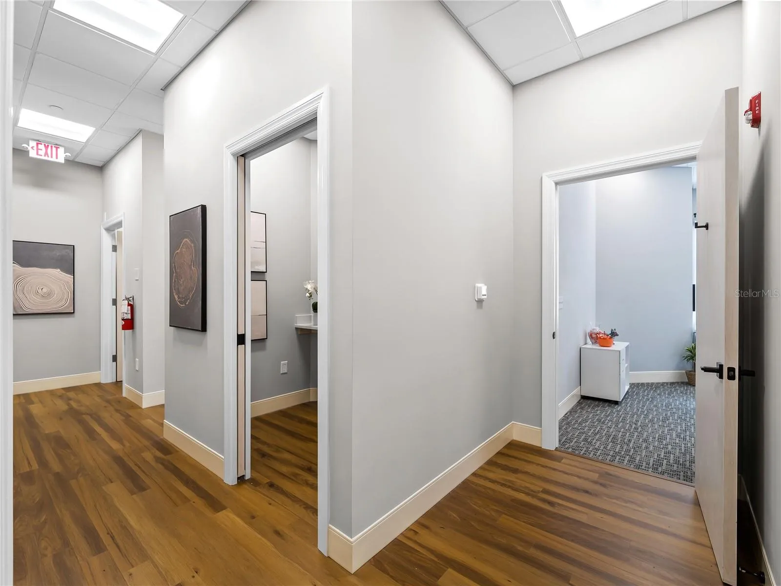 Hallway to Print Room / Main Office