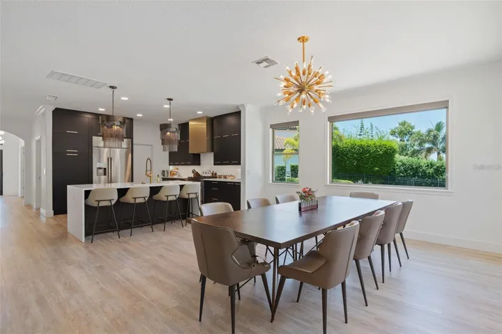 Dining area looking into Kitchen