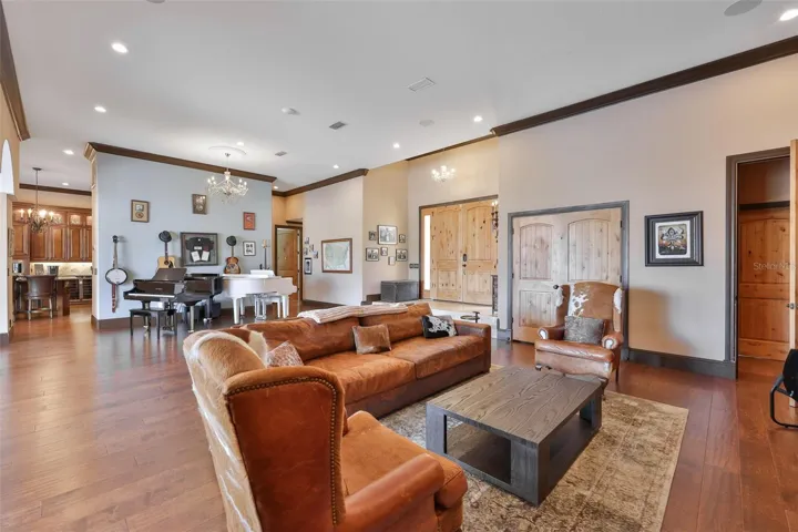 formal living room looking towards front entry door