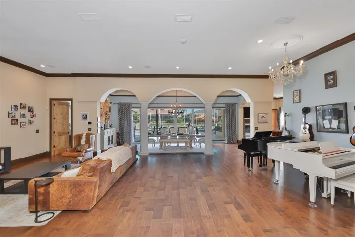 formal living room and dining room