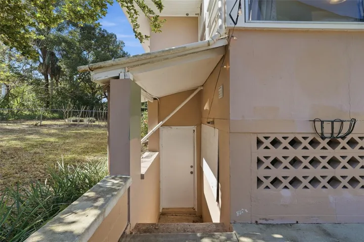 Outside entrance to Basement