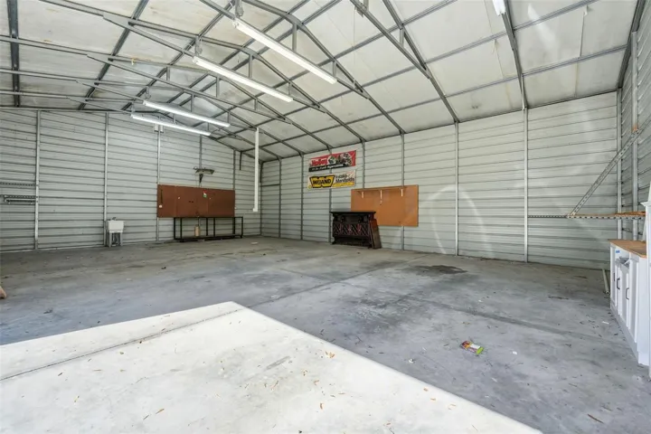 Detached 4 car garage/work shop