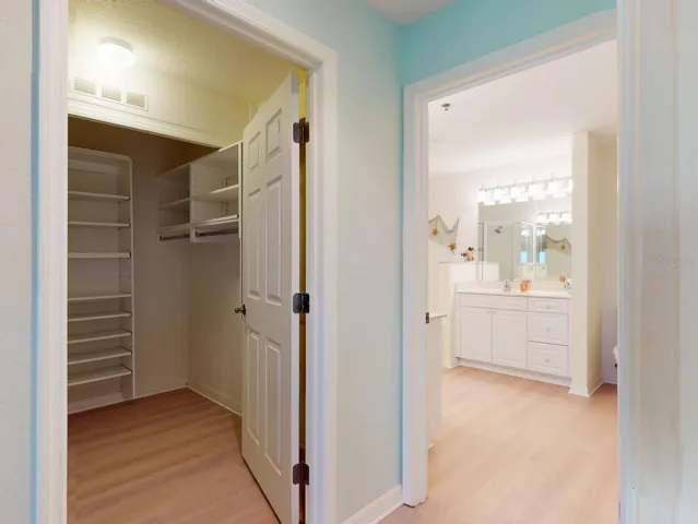 Primary Closet to Bathroom