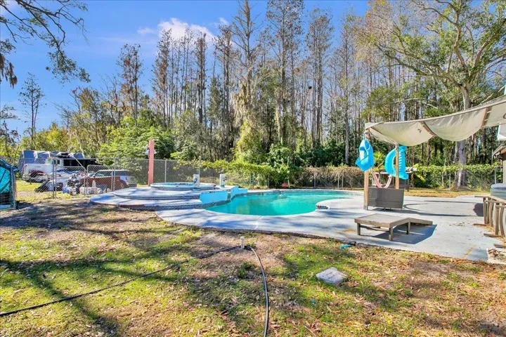 Pool and patio area