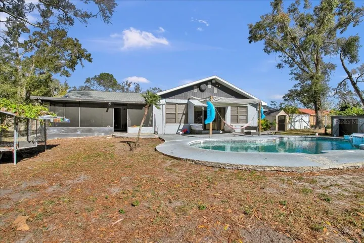 Pool and patio area