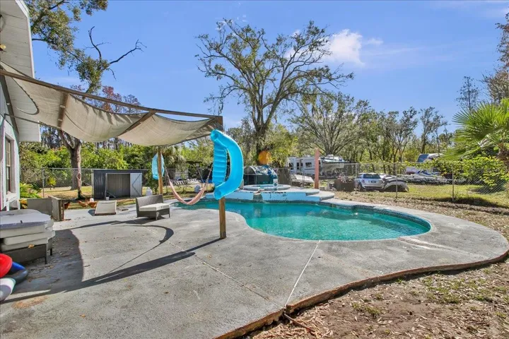 Pool and patio area