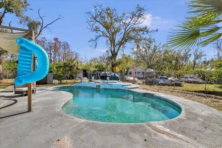 Pool and patio area