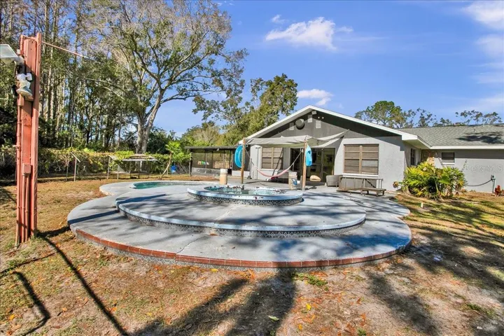 Pool and patio area