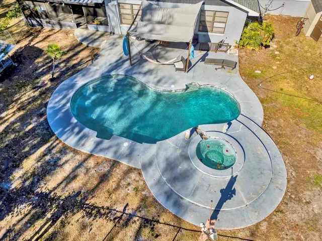 Pool and patio area