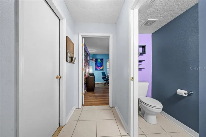 Hall to office / Flex room / Half Bathroom