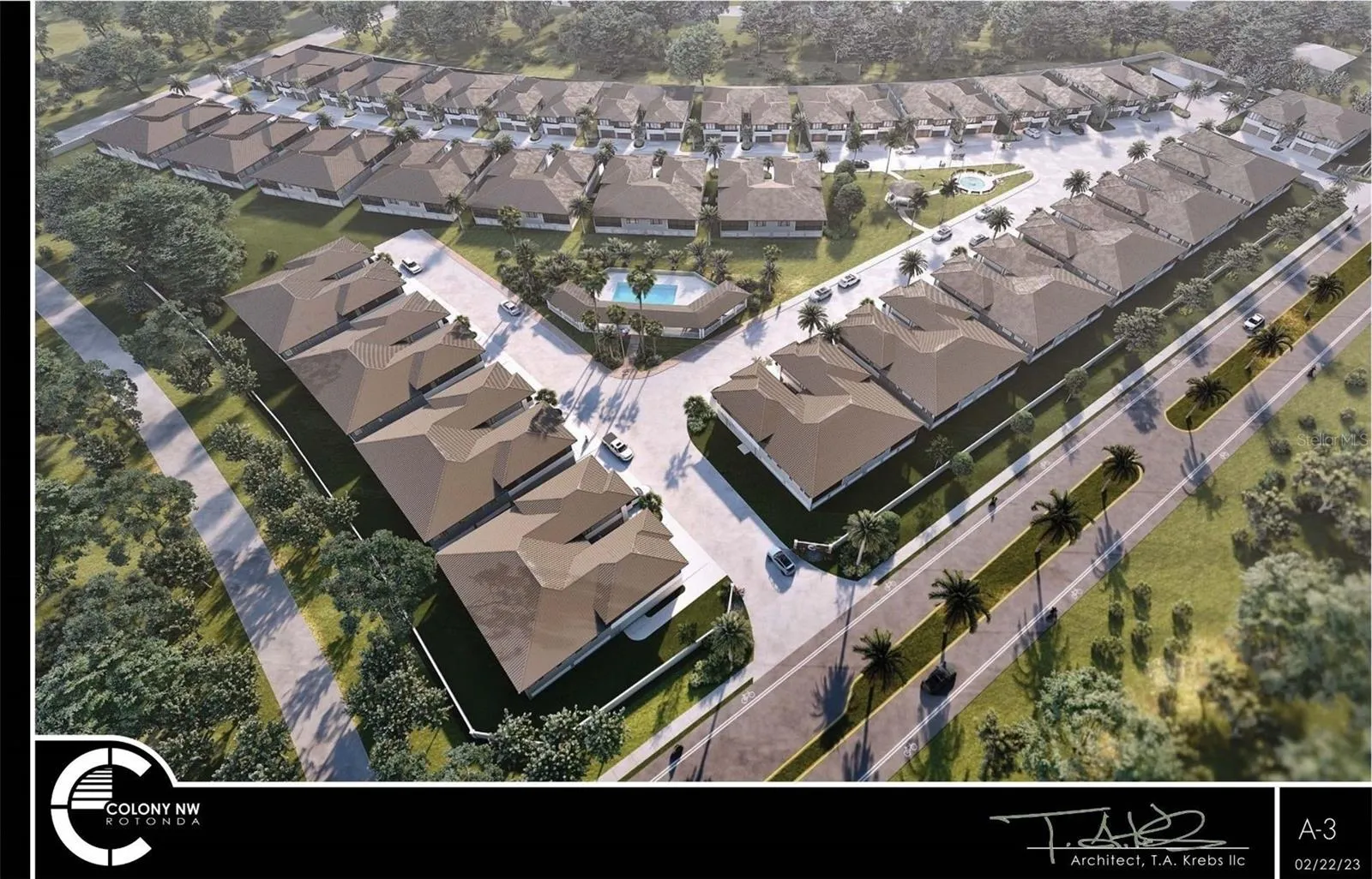 Rendition of site build proposal, Community of Villas