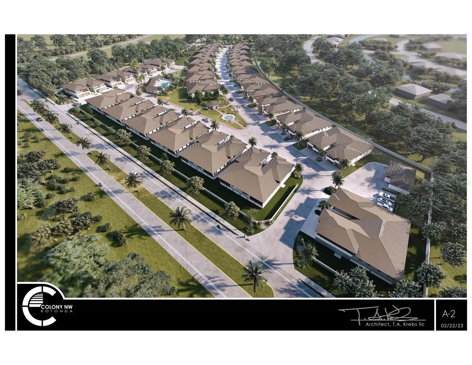 Rendition of site build proposal, Community of Villas