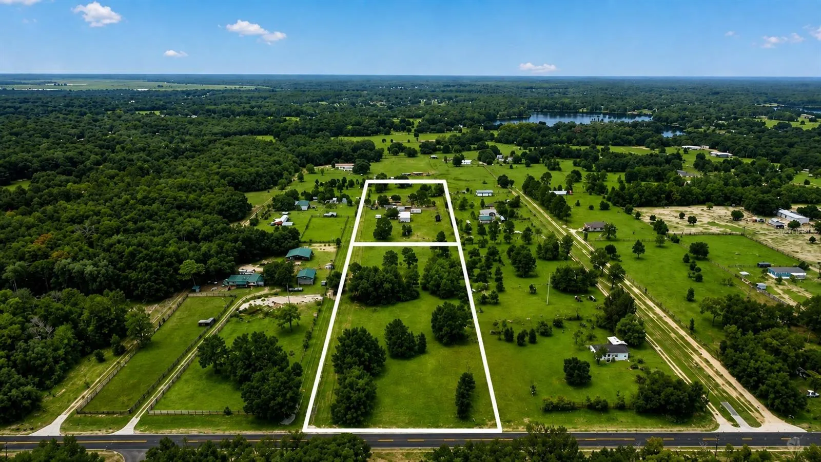 Outline of both Parcels of Land