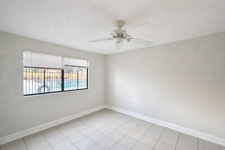 Pool view from Bedroom 2