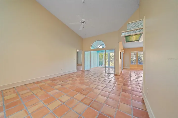 High vaulted ceilings