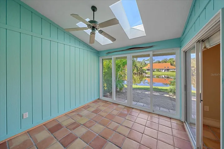 2 skylights and hurricane-impact resistant sliders