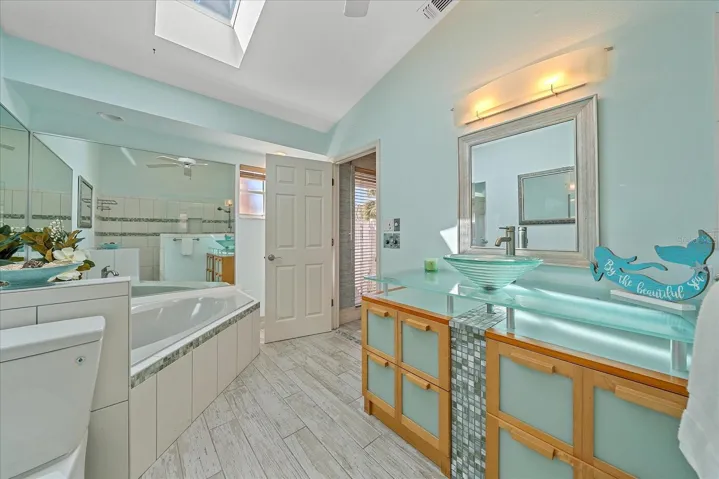 Skylight provides plenty of light
