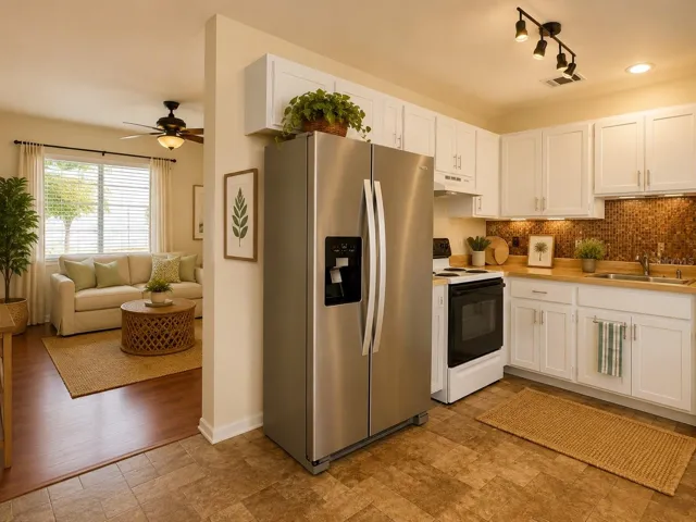 virtual photo decorating suggestion kitchen to living room