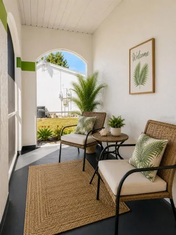 virtual photo decorating suggestion front entry