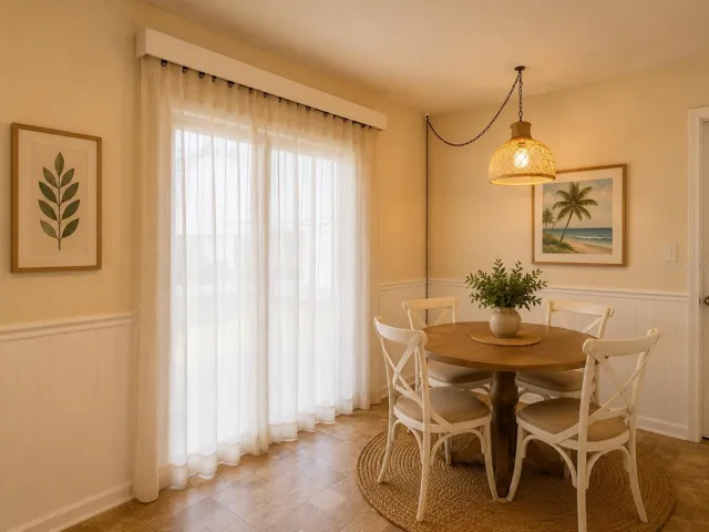 virtual photo decorating suggestion for dining nook