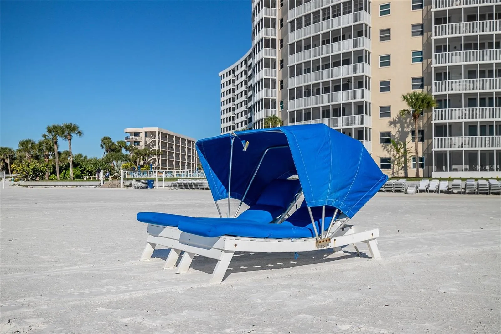 Loungers and shades are available for exclusive use of residents and guests.