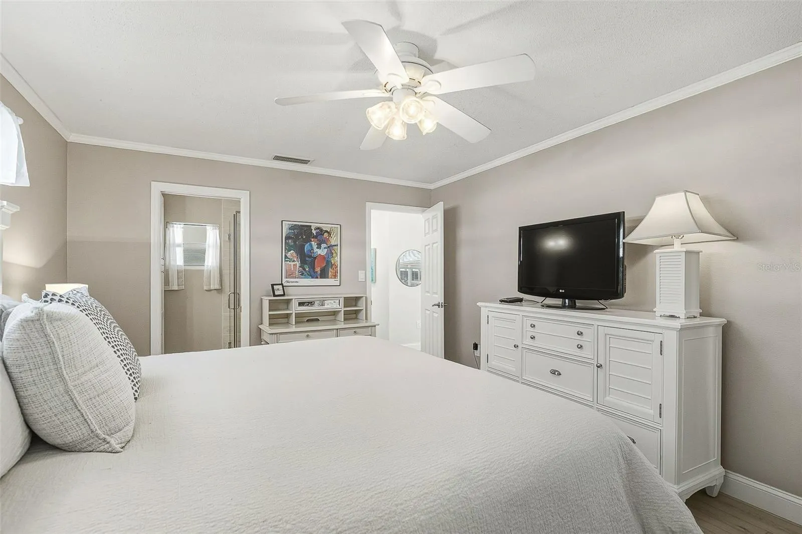 Primary Bedroom with king size bed