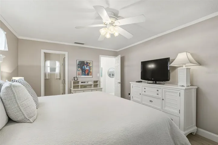 Primary Bedroom with king size bed