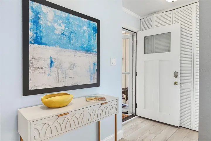 Enter to a light and bright open floor plan.