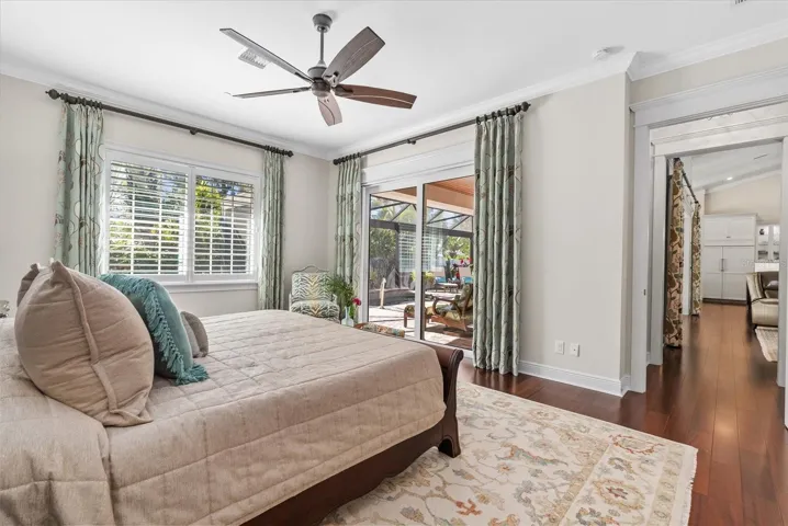 Primary Bedroom with entrance to Lanai