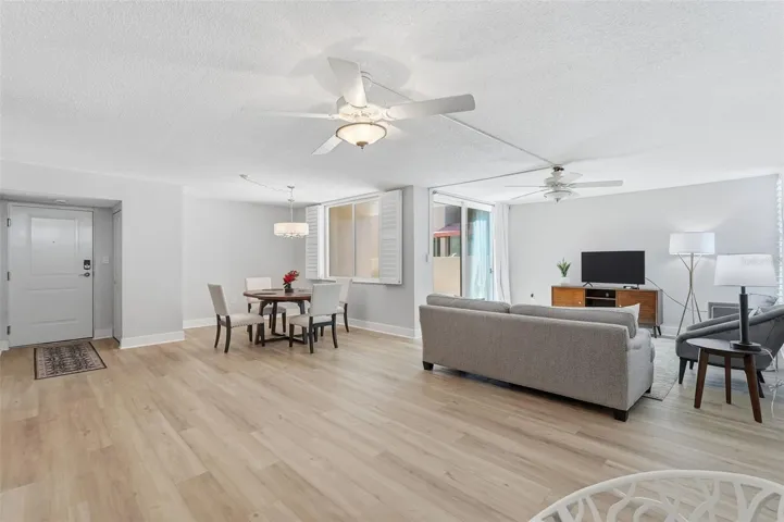 dining room + living
