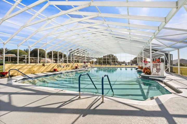 Resort style pool and spa