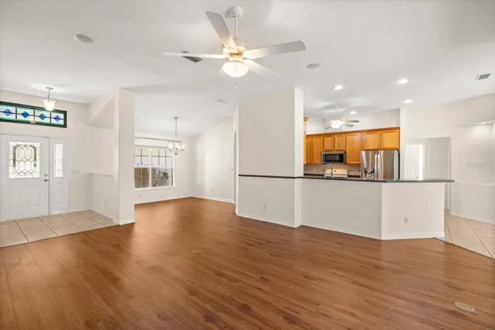 Expansive main living area with open flow