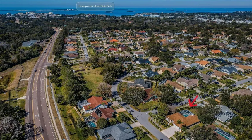 Nearby Honeymoon Island State Park.
