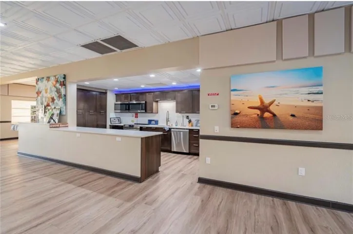 There are two club houses, both with their own kitchens!