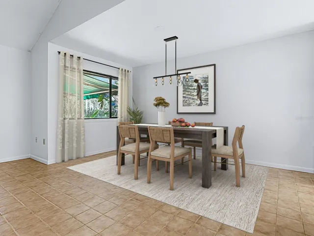 staged Dining room