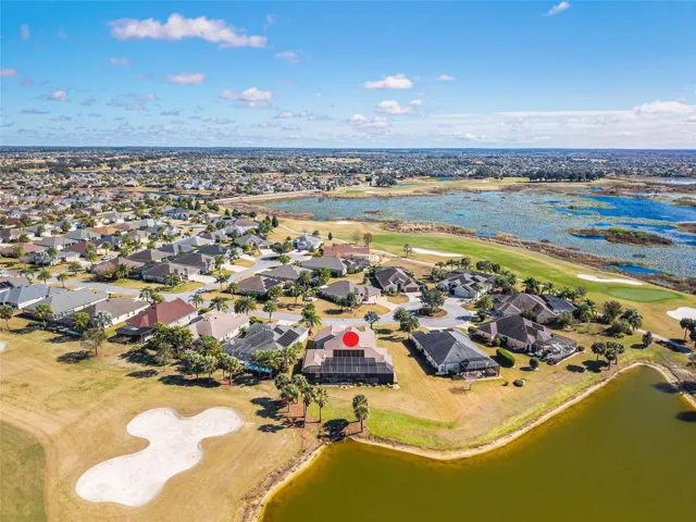 AERIAL looking East - showing proximity to Gilchrist Pool and Rec Center (middle), with easy access via Pinellas Place.