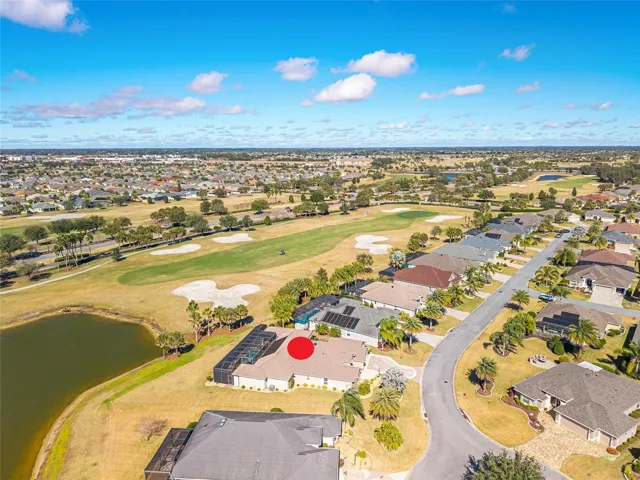AERIAL looking Northwest - highlighting proximity to everyday conveniences at CR 466A Commercial Corridor, and Buena Vista Blvd (left to right) offering easy access to Lake Sumter Landing.highlighting proximity to everyday conveniences at CR 466A Commercial Corridor, and Buena Vista Blvd (left to right) offering easy access to Lake Sumter Landing.