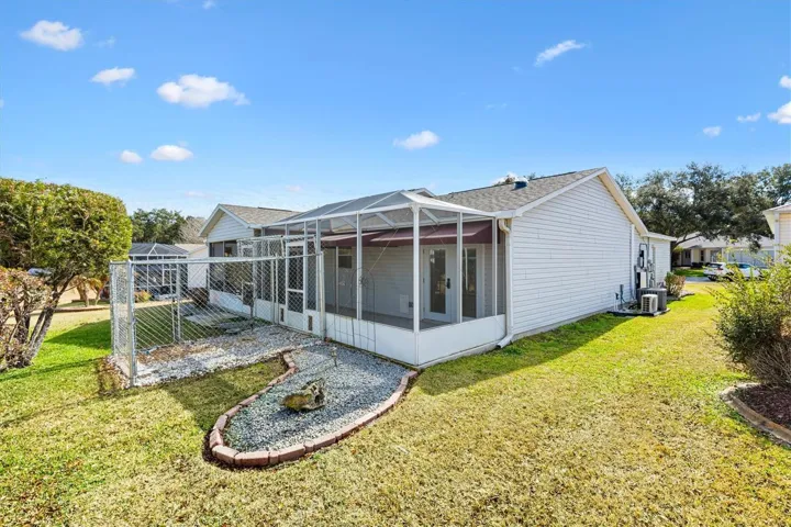 Backyard showing Outdoor Pet Cage