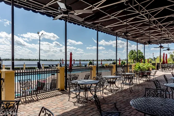 The Charm City Grill offers outdoor seating, a great place to enjoy both a fantastic meal and view.