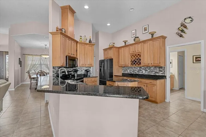 Beautiful open Kitchen. The cook can create and still converse with family and guest