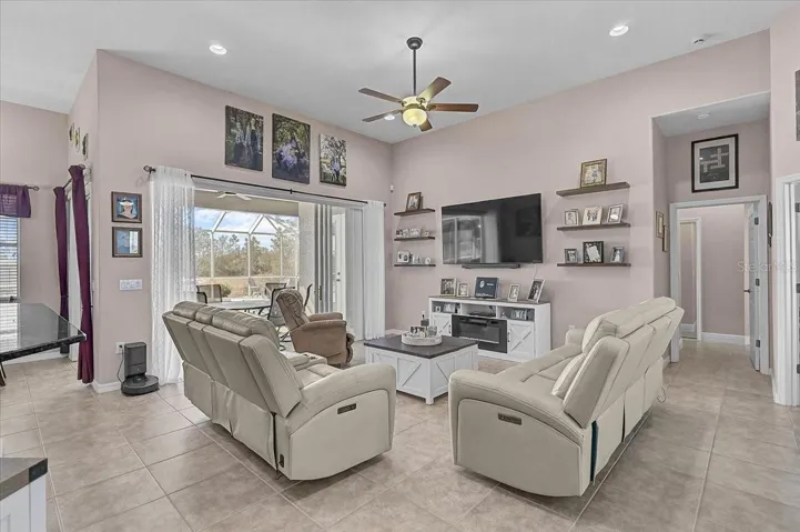 This view shows lanai and door leading to the master suite