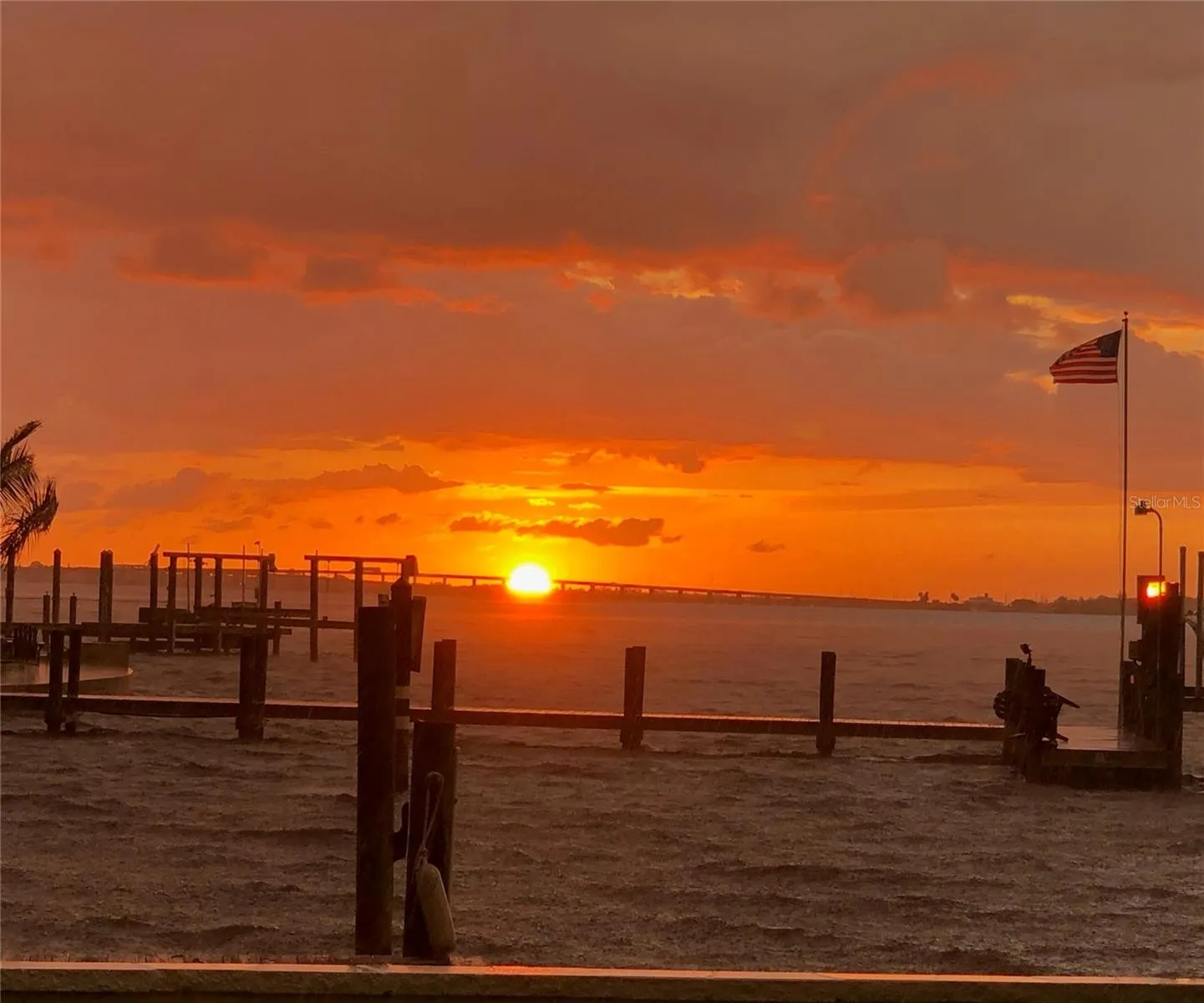 Sunset over Desoto Bridge